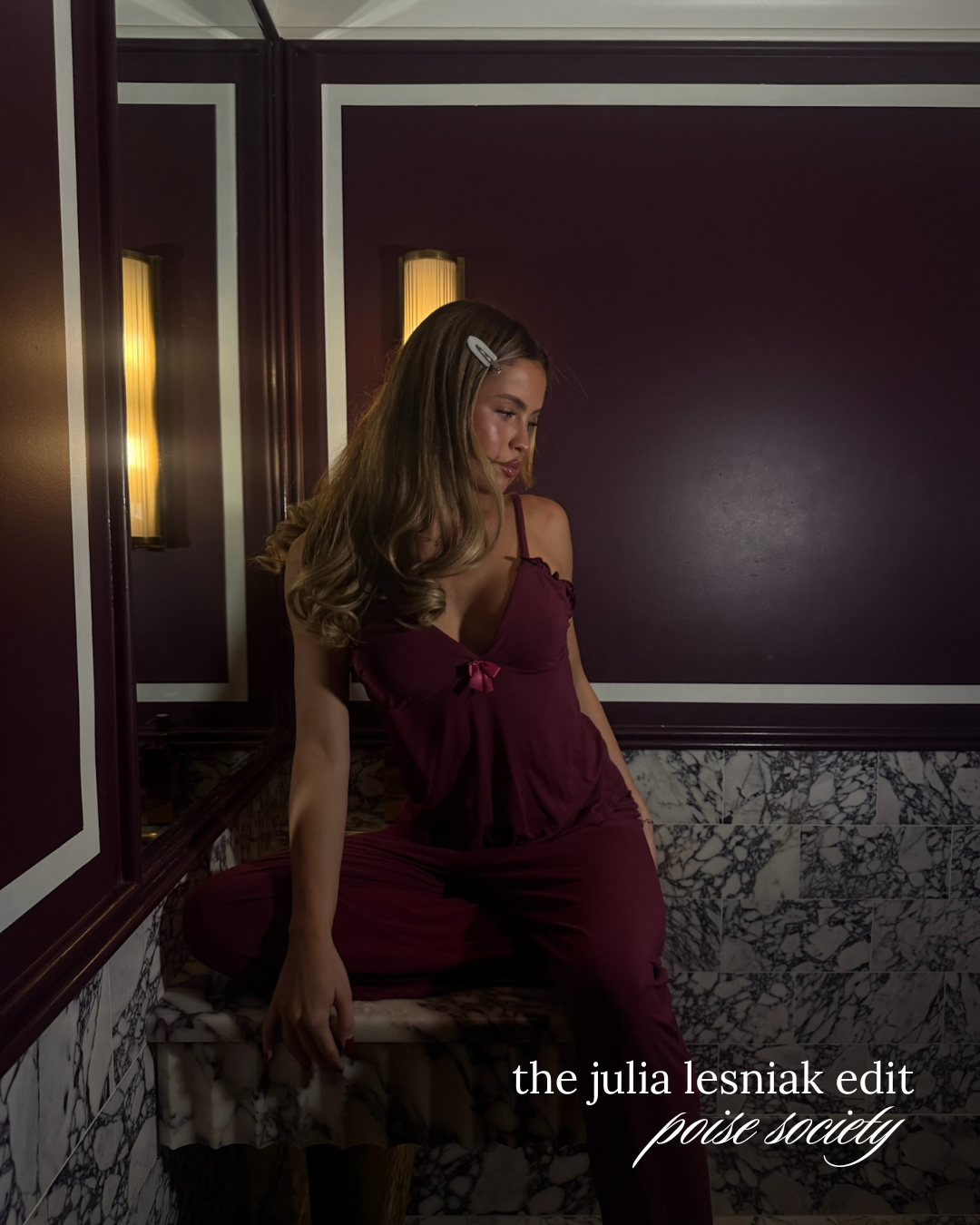 Introducing The Julia Lesniak Edit + Our New PJ Hue: Merlot